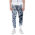 White Tiger Painting Print Joggers