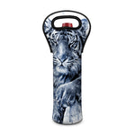 White Tiger Painting Print Single Neoprene Wine Tote
