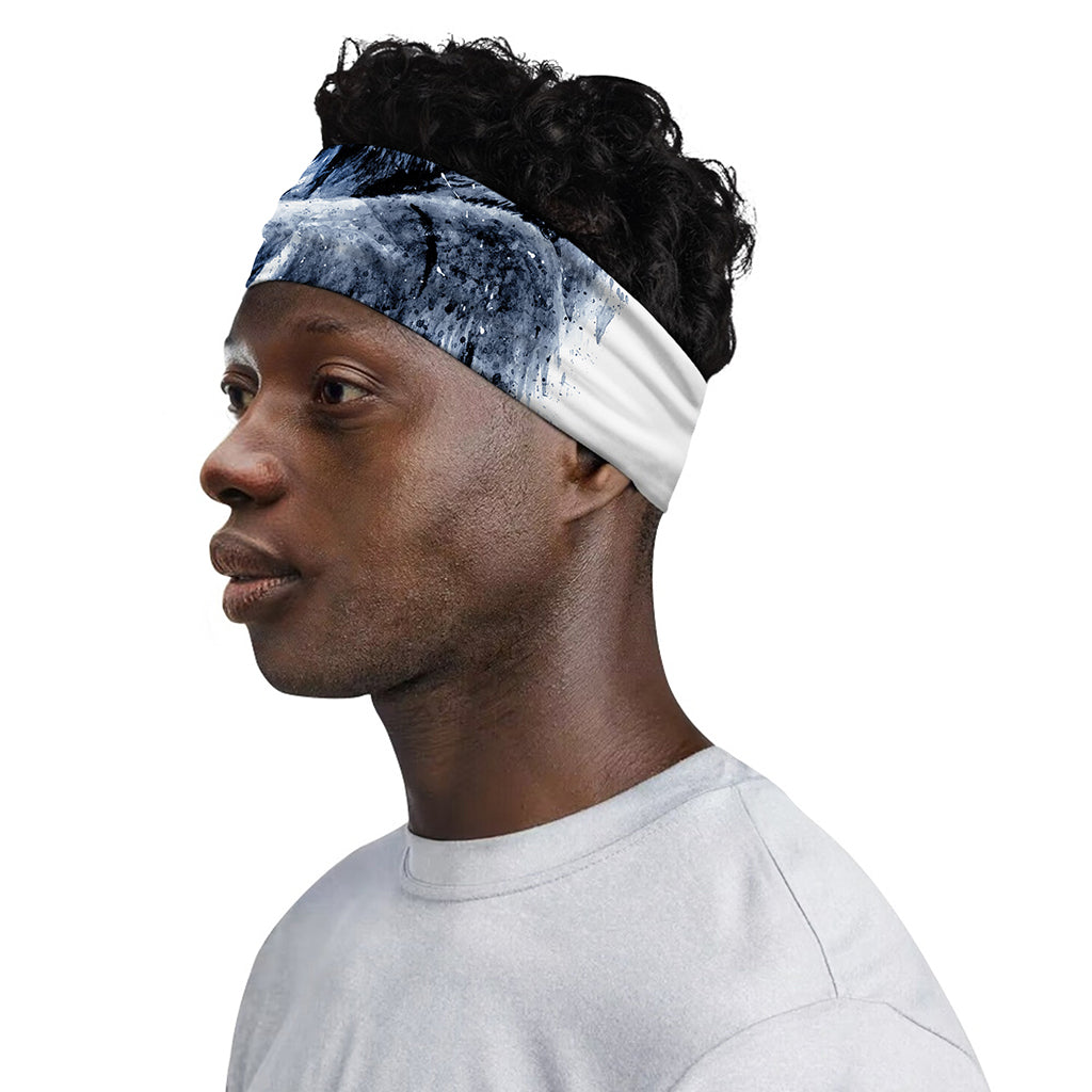 White Tiger Painting Print Sports Headband