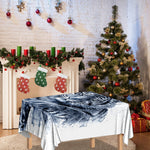 White Tiger Painting Print Tablecloth