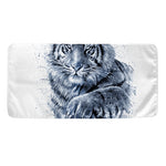 White Tiger Painting Print Towel