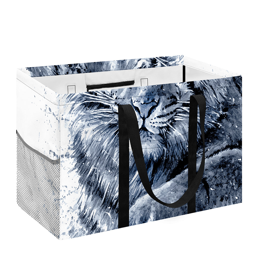 White Tiger Painting Print Utility Tote Bag