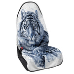 White Tiger Painting Print Waterproof Car Seat Cover