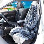 White Tiger Painting Print Waterproof Car Seat Cover