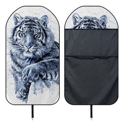 White Tiger Painting Print Waterproof Car Seat Cover
