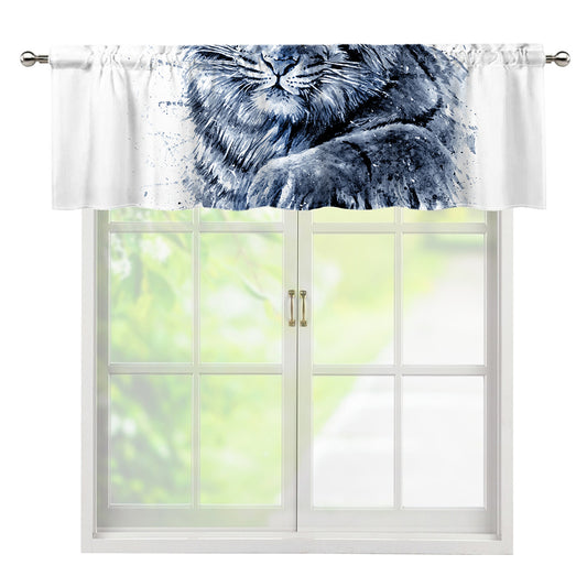 White Tiger Painting Print Window Valance