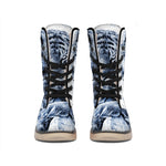 White Tiger Painting Print Winter Boots