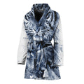 White Tiger Painting Print Women's Bathrobe