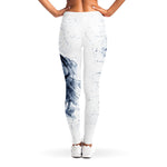 White Tiger Painting Print Women's Leggings