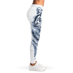 White Tiger Painting Print Women's Leggings
