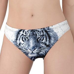 White Tiger Painting Print Women's Panties