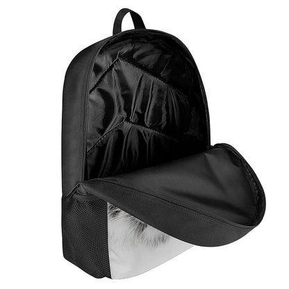 White Tiger Portrait Print 17 Inch Backpack