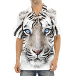 White Tiger Portrait Print Aloha Shirt