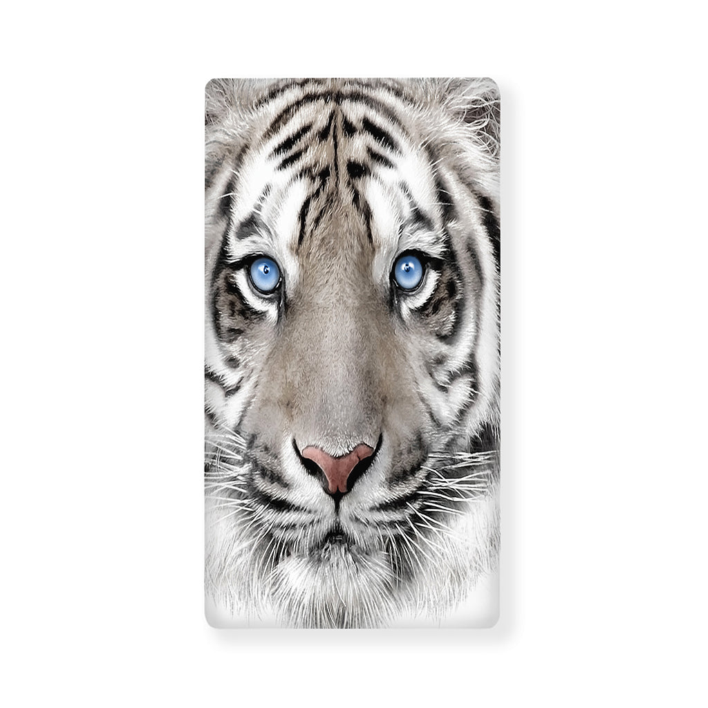White Tiger Portrait Print Baby Crib Sheet