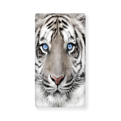 White Tiger Portrait Print Baby Crib Sheet