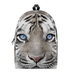 White Tiger Portrait Print Backpack