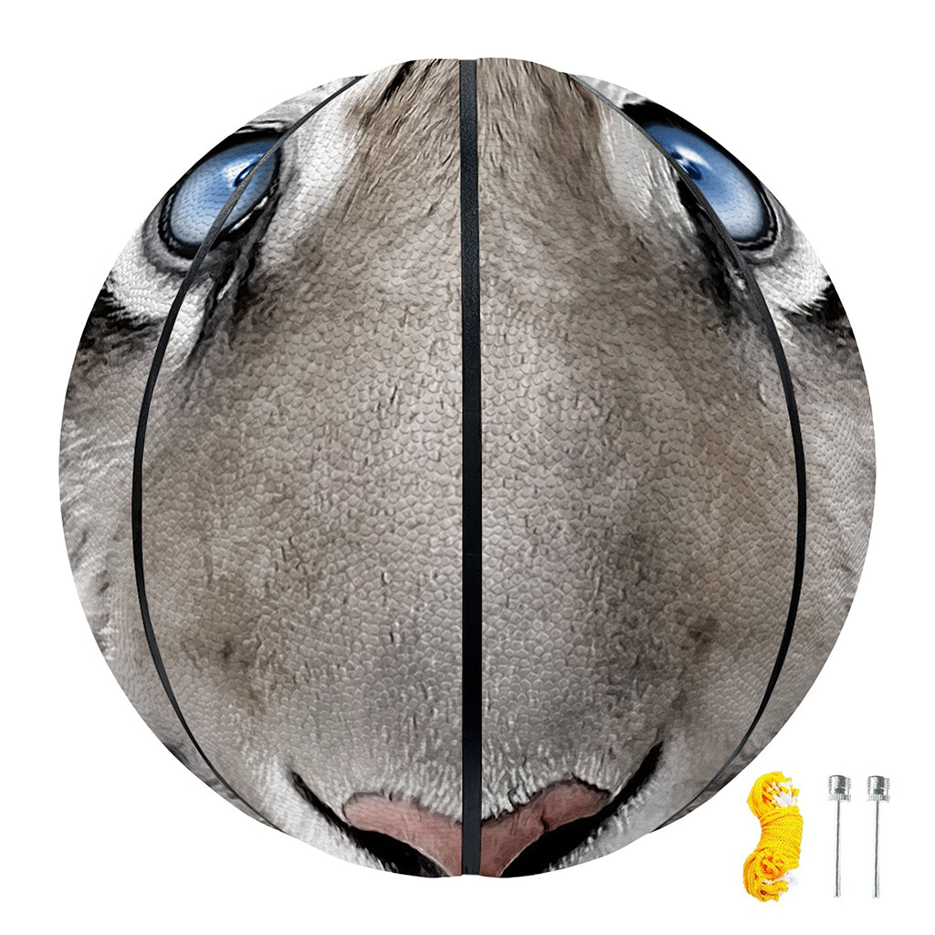 White Tiger Portrait Print Basketball