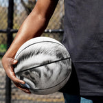 White Tiger Portrait Print Basketball