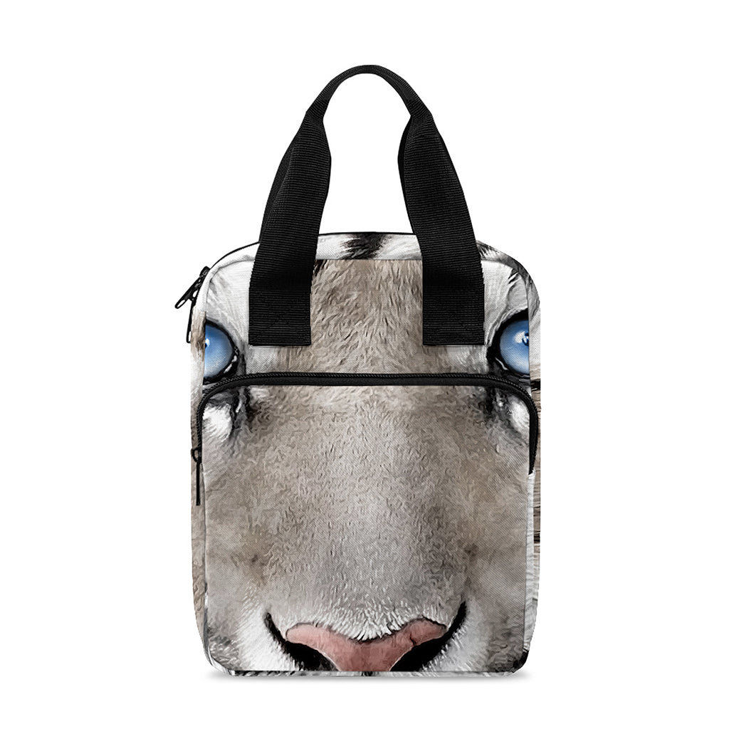 White Tiger Portrait Print Bible Tote Bag