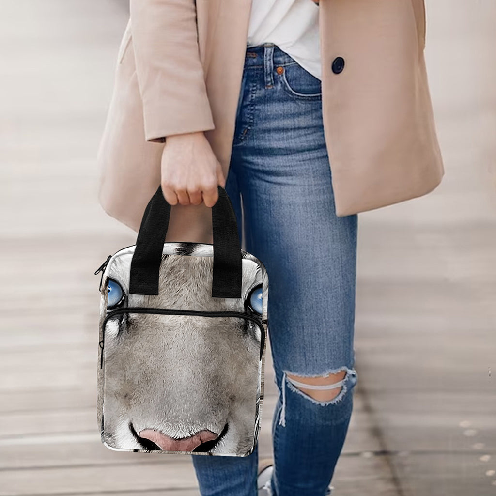 White Tiger Portrait Print Bible Tote Bag