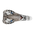 White Tiger Portrait Print Bicycle Seat Cover
