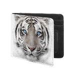 White Tiger Portrait Print Bifold Wallet