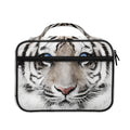 White Tiger Portrait Print Briefcase Bible Bag