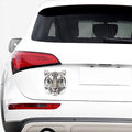 White Tiger Portrait Print Car Sticker