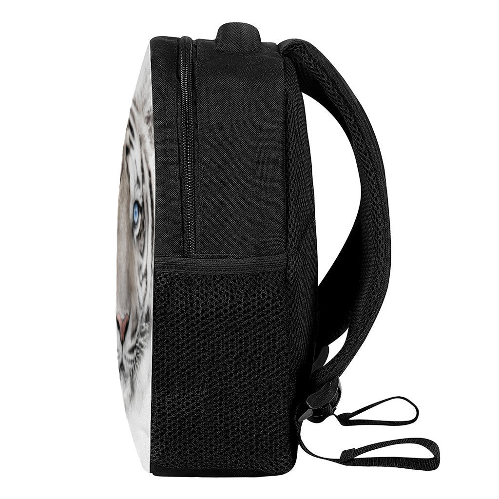 White Tiger Portrait Print Casual Backpack
