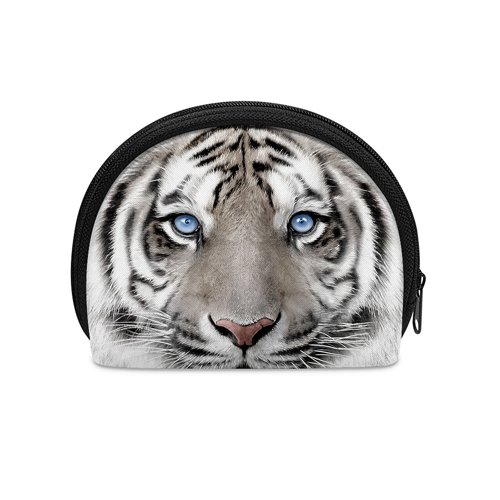 White Tiger Portrait Print Coin Purse