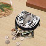 White Tiger Portrait Print Coin Purse
