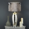 White Tiger Portrait Print Drum Lamp Shade