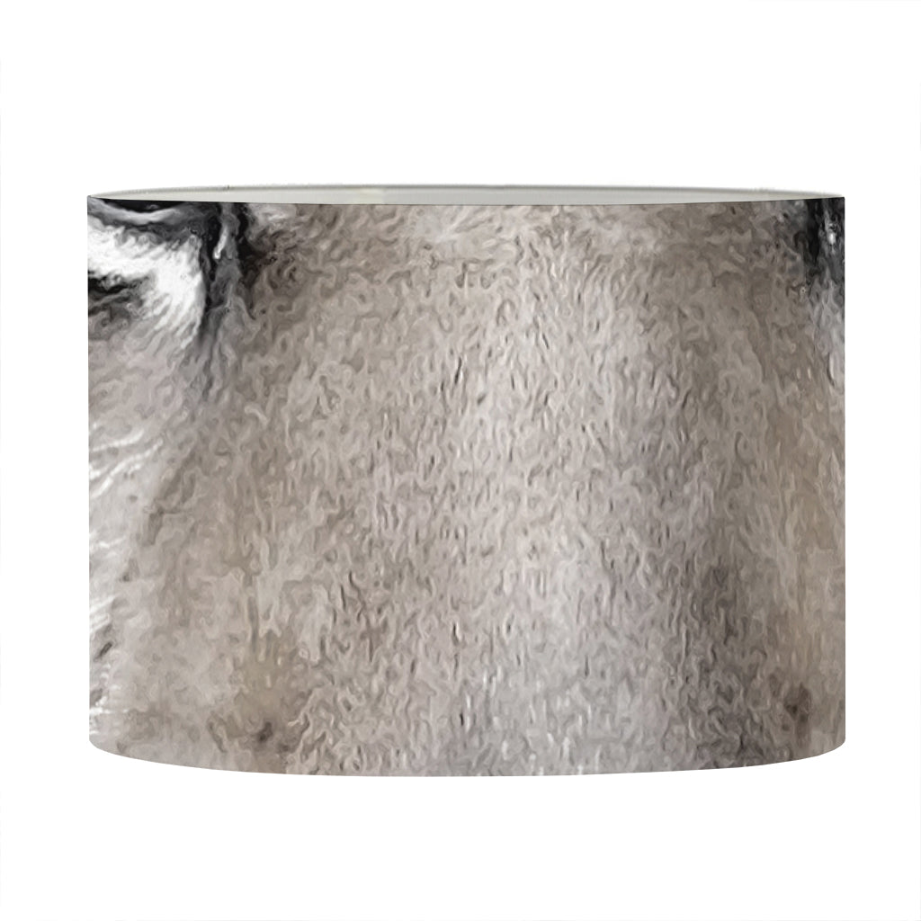 White Tiger Portrait Print Drum Lamp Shade