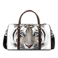 White Tiger Portrait Print Duffel Bag