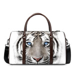 White Tiger Portrait Print Duffle Bag