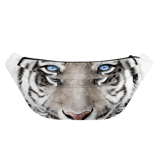White Tiger Portrait Print Fanny Pack