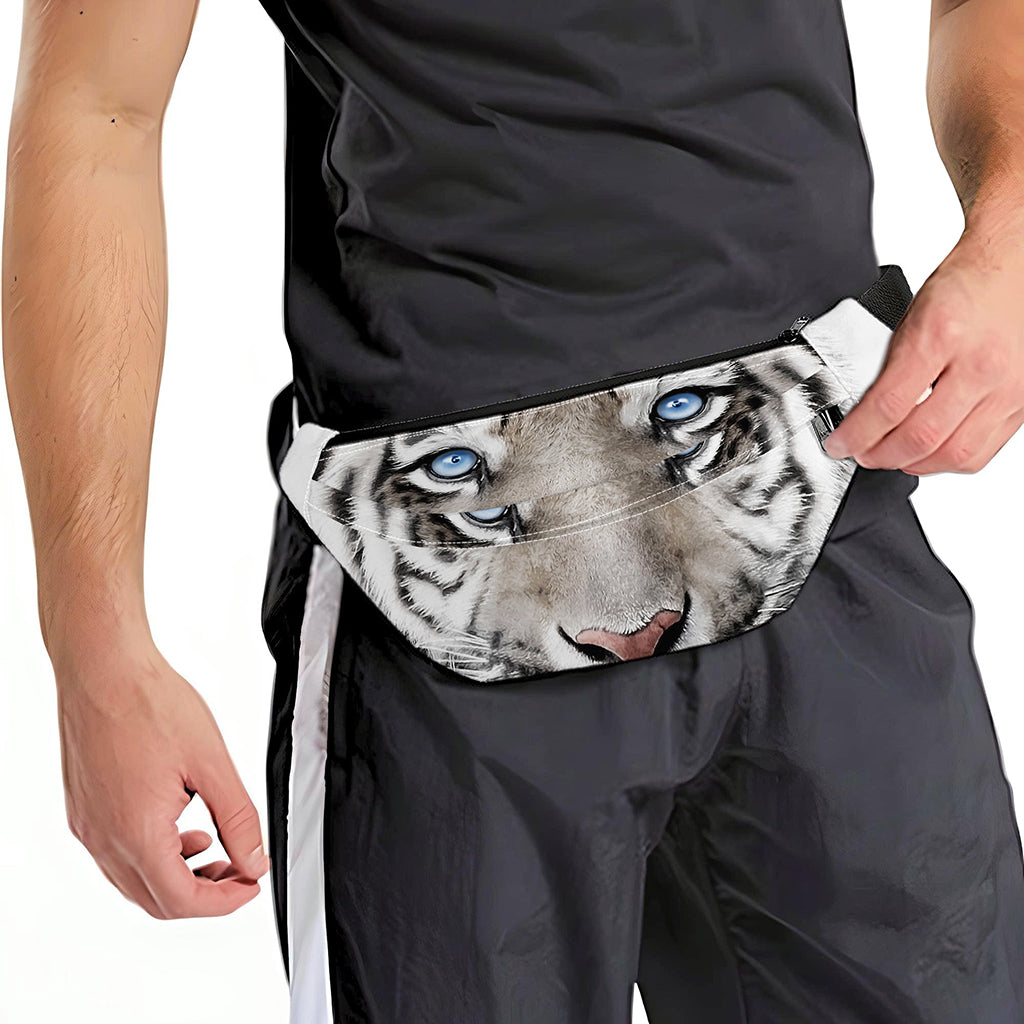 White Tiger Portrait Print Fanny Pack