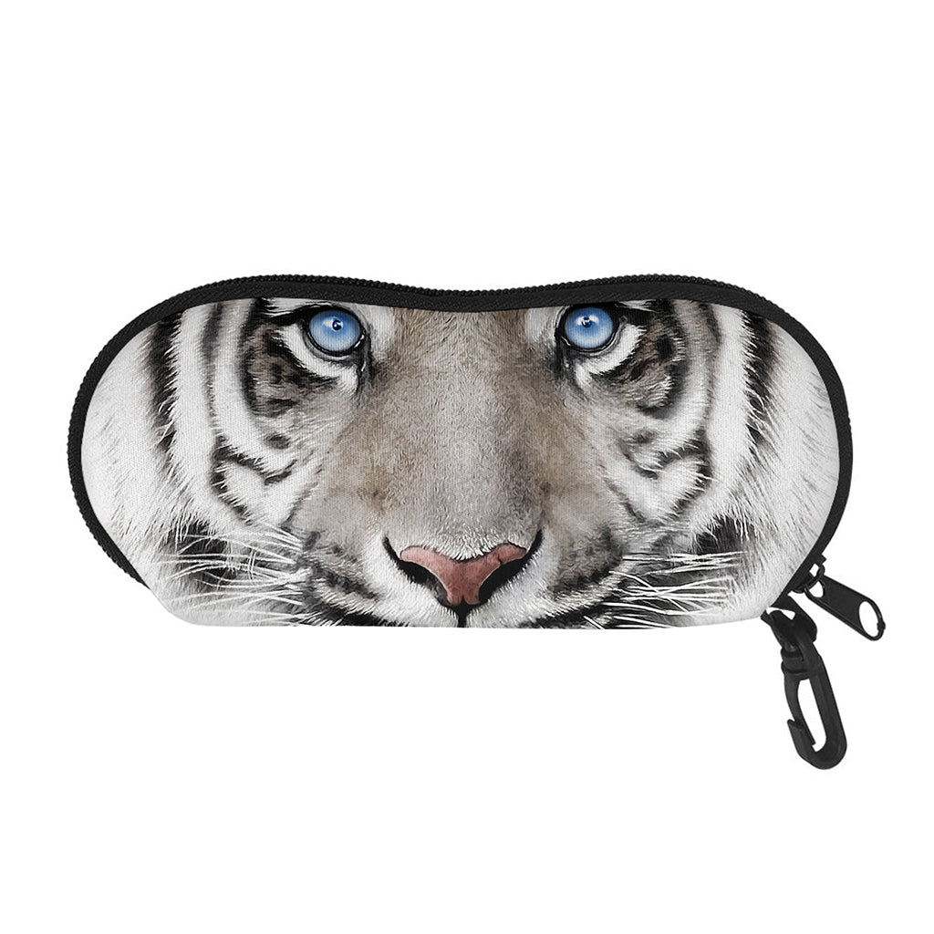 White Tiger Portrait Print Glasses Case