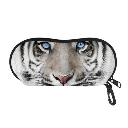 White Tiger Portrait Print Glasses Case