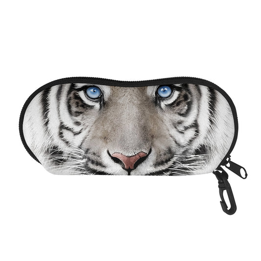 White Tiger Portrait Print Glasses Case