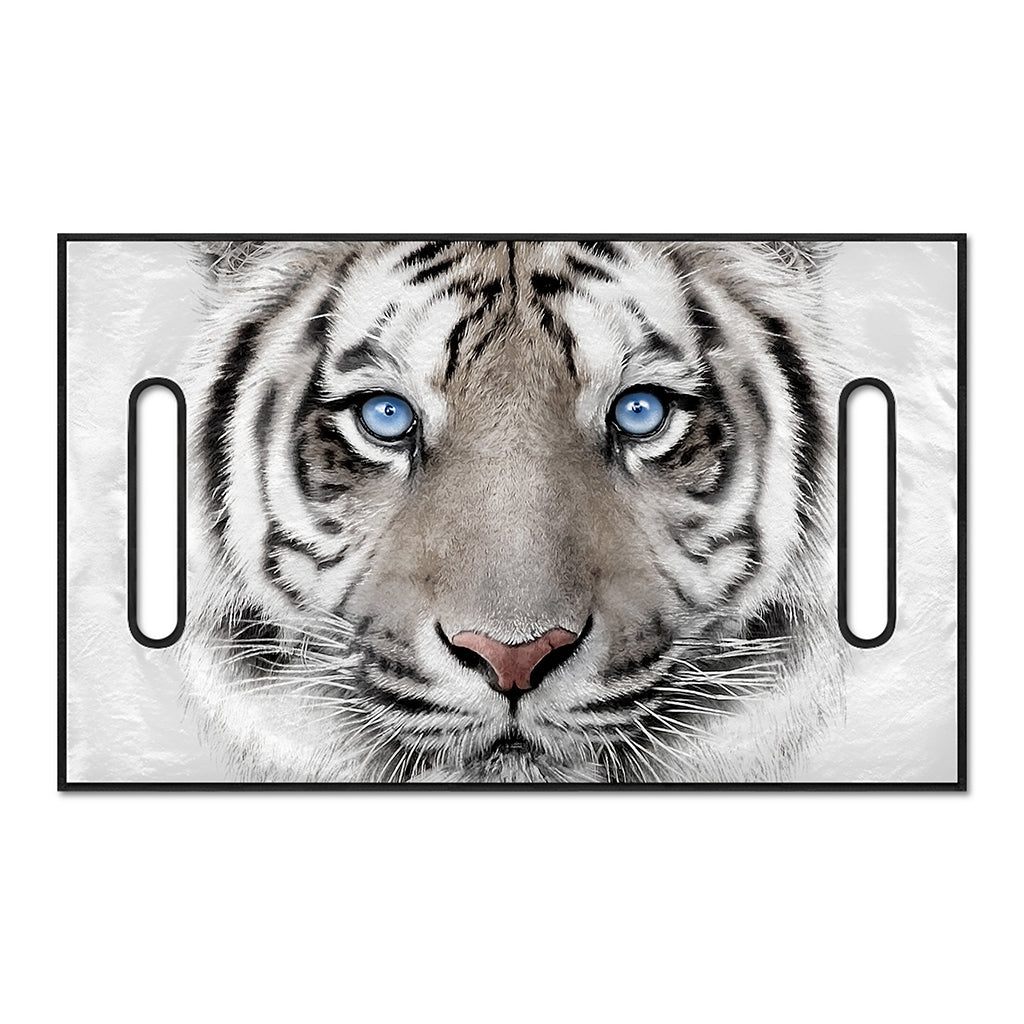 White Tiger Portrait Print Golf Cart Seat Cover