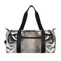 White Tiger Portrait Print Gym Bag