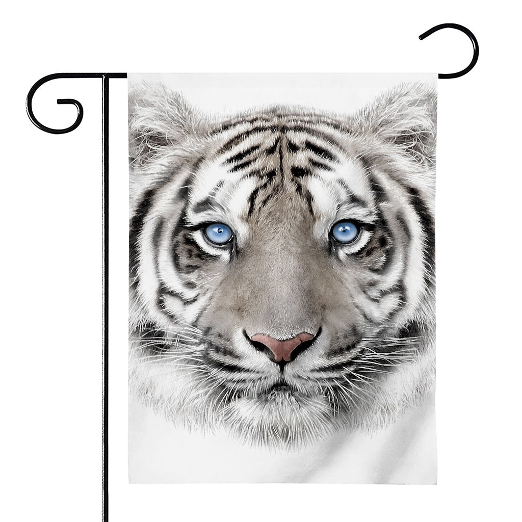 White Tiger Portrait Print House Flag