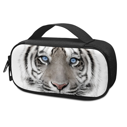 White Tiger Portrait Print Insulin Cooler Travel Case