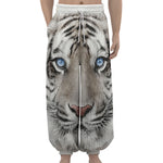 White Tiger Portrait Print Lantern Pants