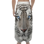White Tiger Portrait Print Lantern Pants