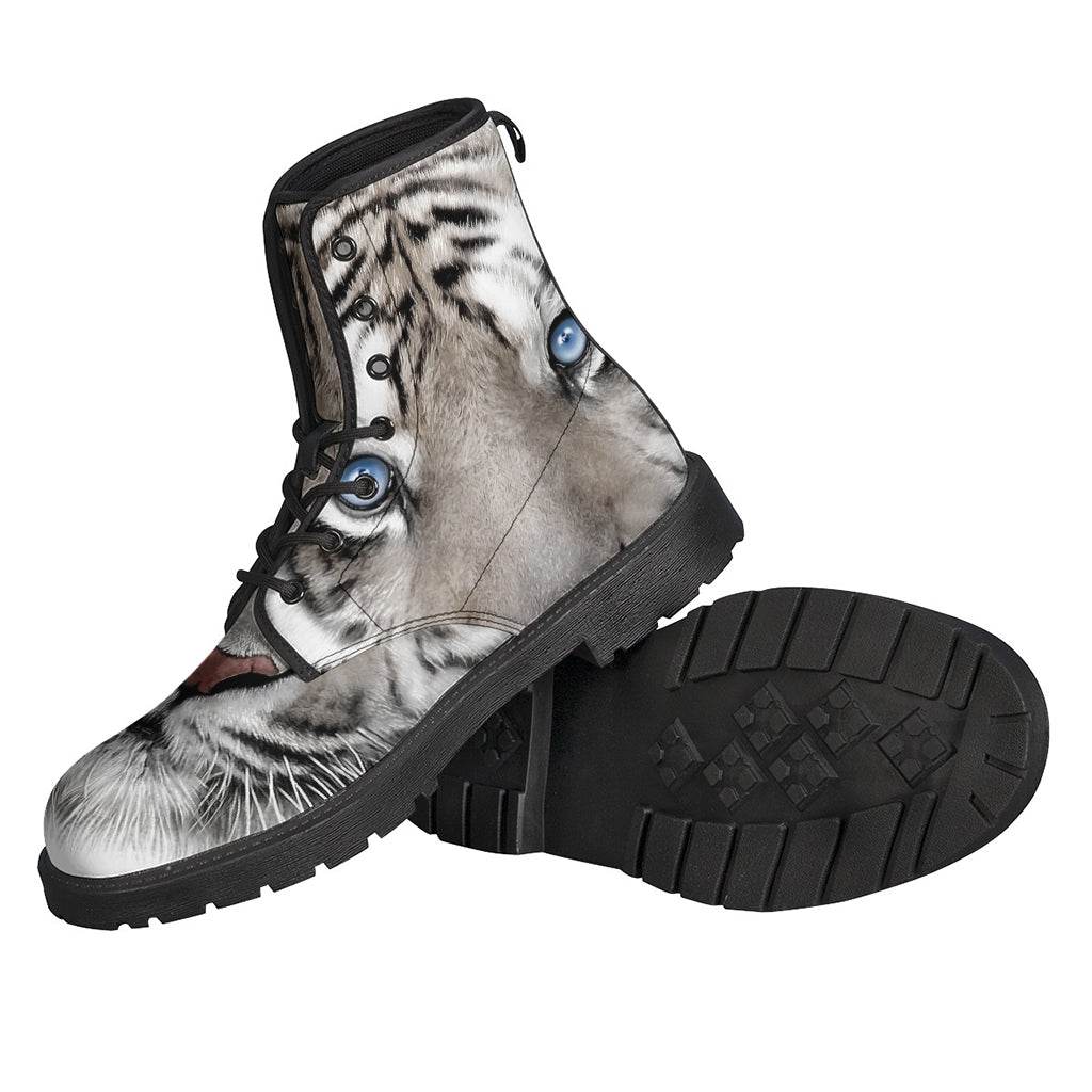 White Tiger Portrait Print Backpack