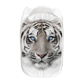 White Tiger Portrait Print Mesh Laundry Hamper