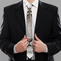 White Tiger Portrait Print Necktie
