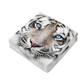 White Tiger Portrait Print Outdoor Seat Cushion Cover